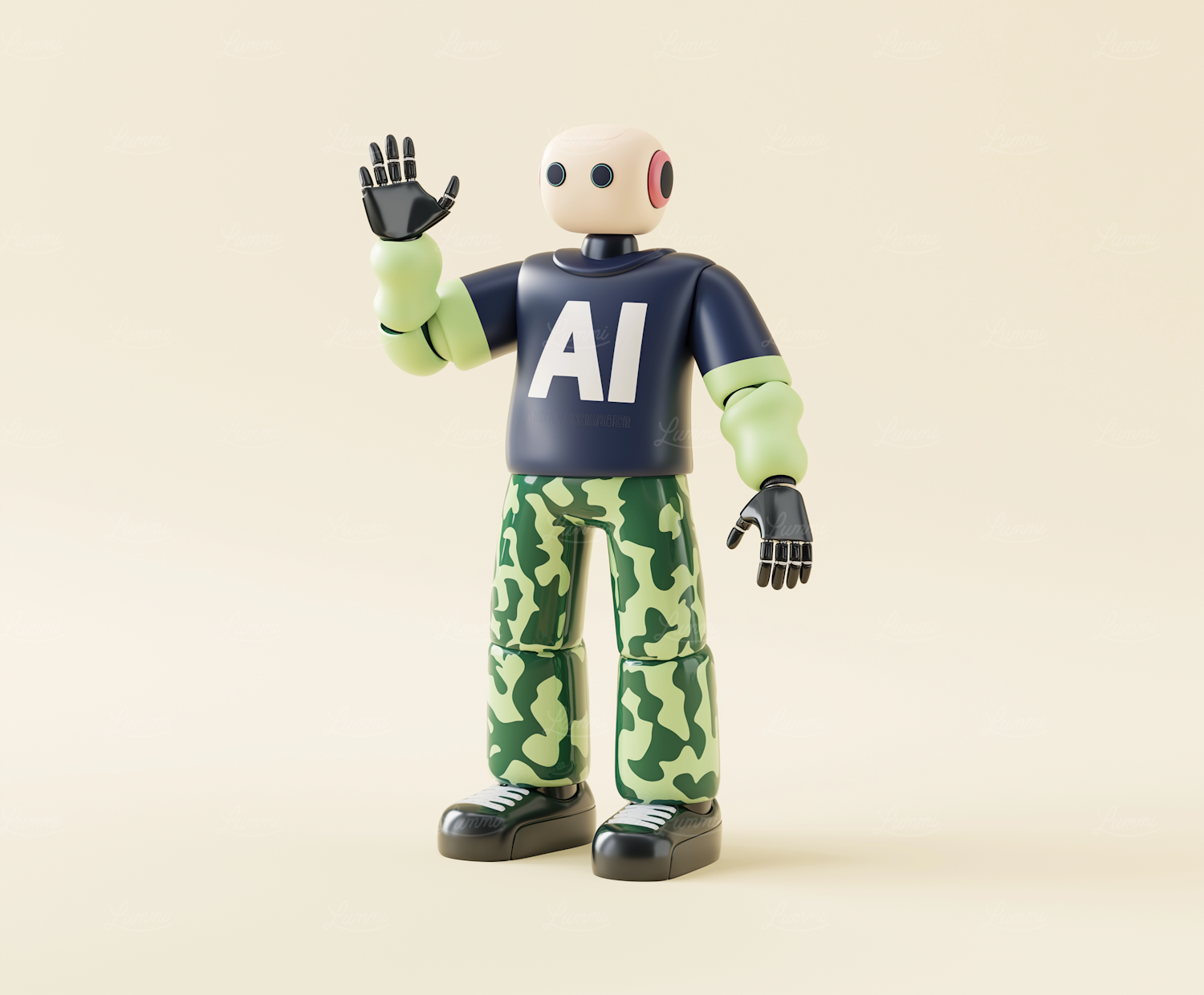 A sales candidate confidently presents their skills to a hiring manager, subtly indicating their proficiency with AI tools as a modern, adaptable professional.