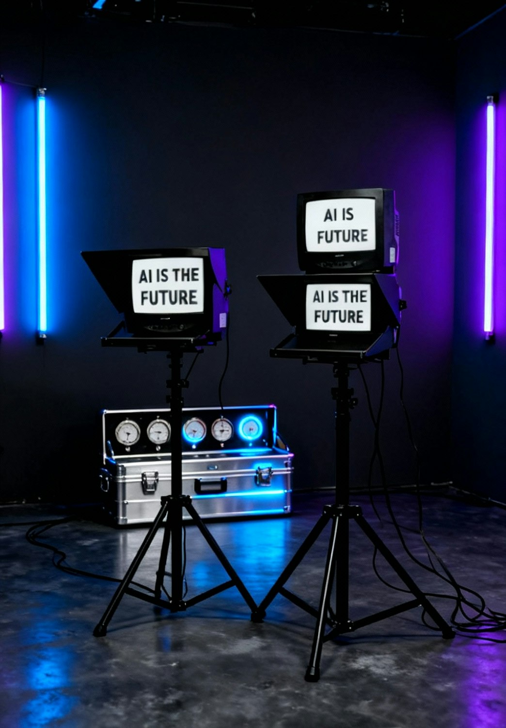 A sales job seeker practices an interview or sales pitch using an AI coaching tool, receiving real-time feedback and improving their communication skills.