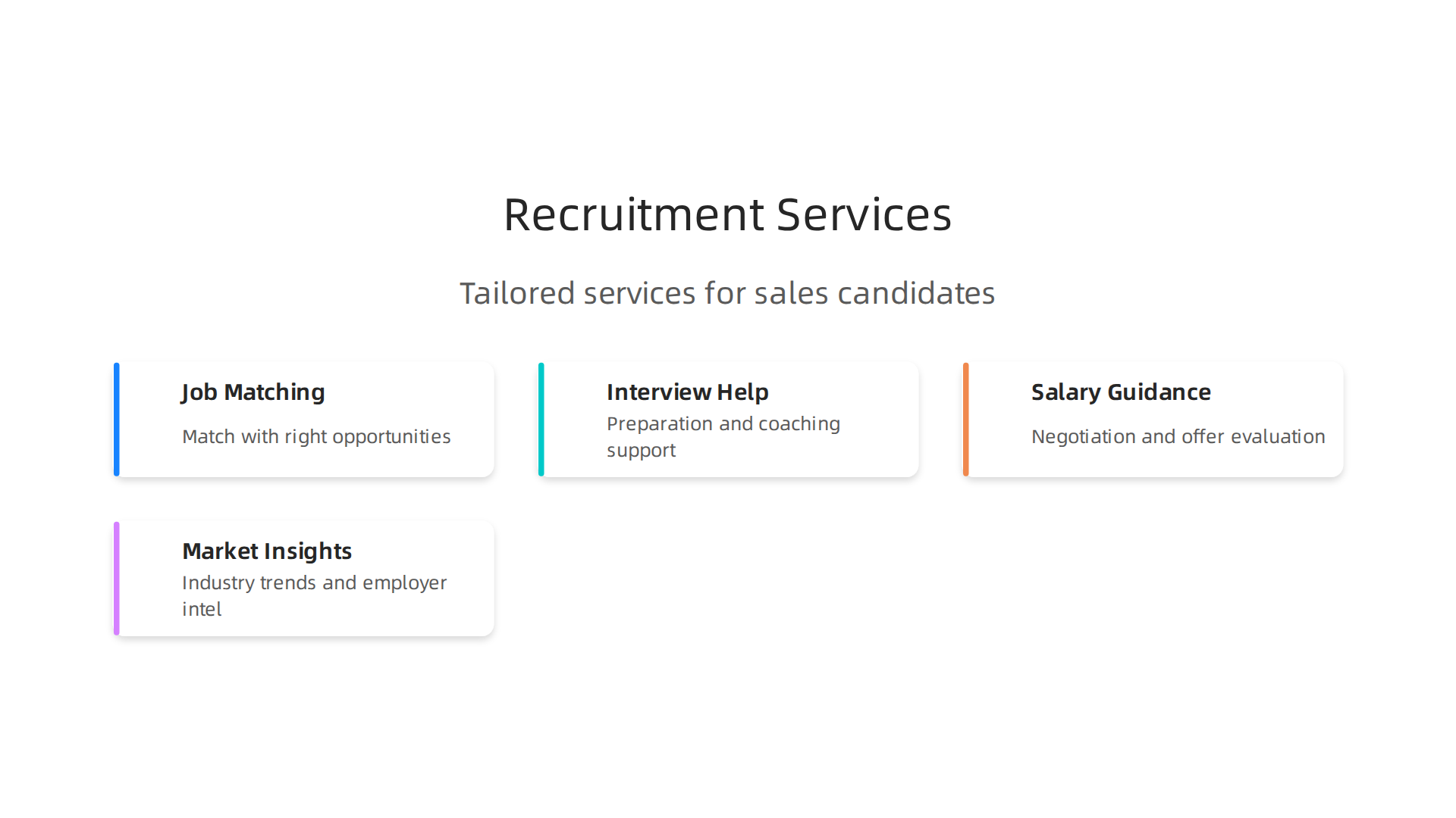 Recruitment agencies offer tailored services including job matching, interview preparation, salary negotiation, and valuable market insights.