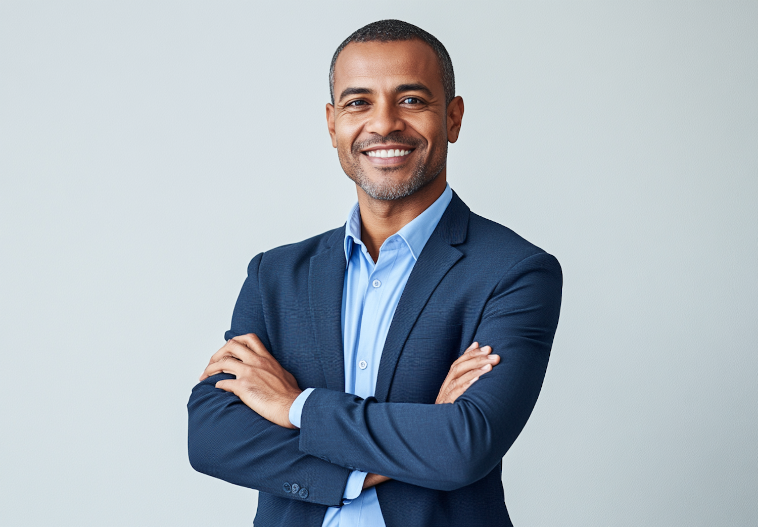 A salesperson engages with a client, demonstrating empathy and transparency to build trust, particularly important when discussing AI products.