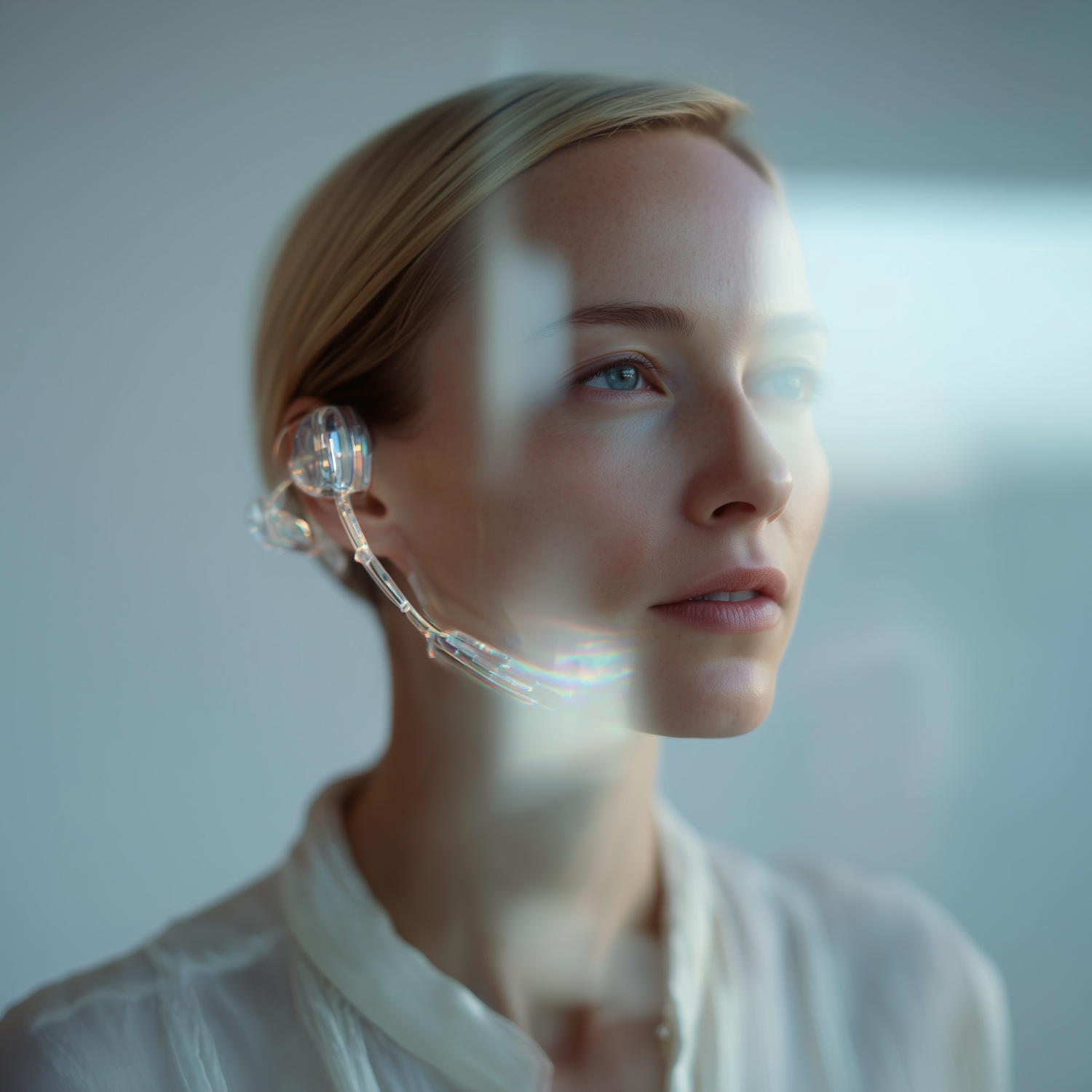 A sales professional leveraging modern technology, such as AI-powered analytics, to enhance their selling process.