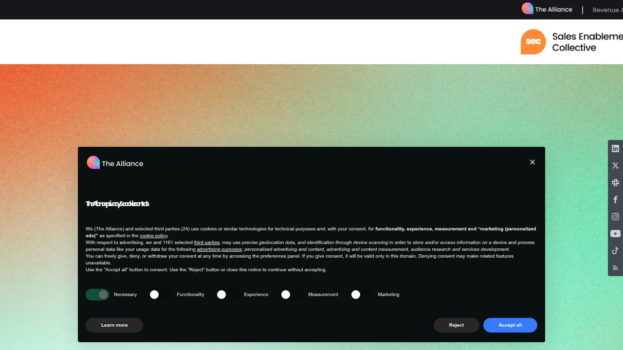 The Sales Enablement Collective offers a vibrant community for professionals to network, share insights, and advance their careers in sales enablement.