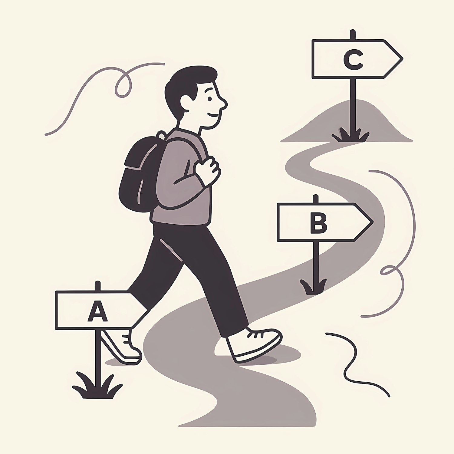 A person thoughtfully weighing different options, symbolizing the critical decision-making process when choosing a CRM based on user insights and expert opinions.