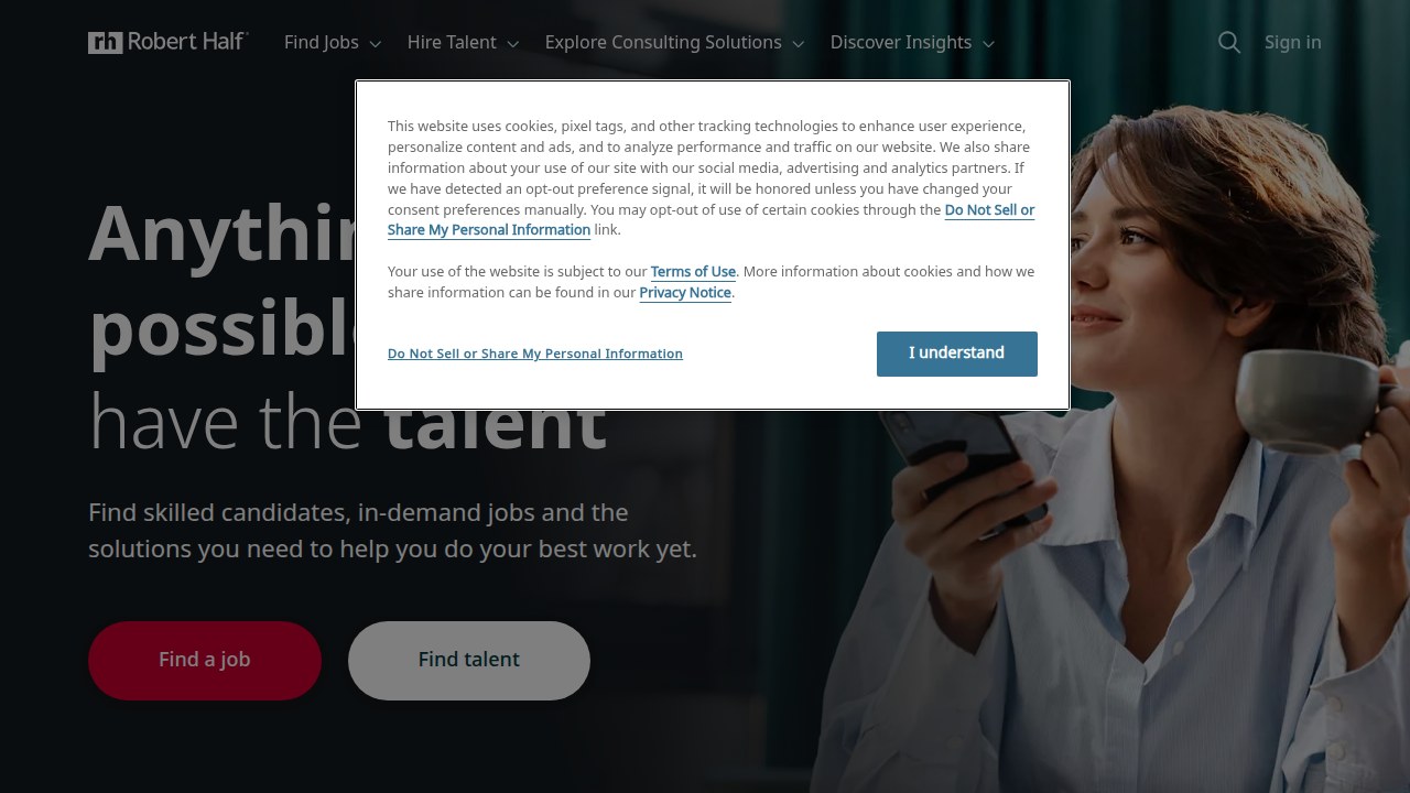 Robert Half is a global staffing firm providing insights and services for professional hiring, including trends in remote work.